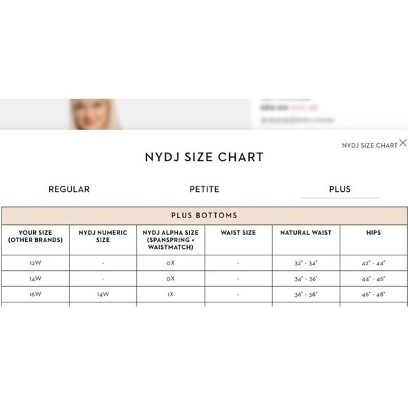 NWT NYDJ Plus Blue Denim Straight Crop Capris - Picture 3 of 11